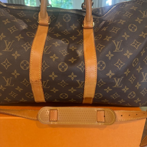 Louis Vuitton keep all Bandouliere Monogram Bag 45 - Picture 2 of 10